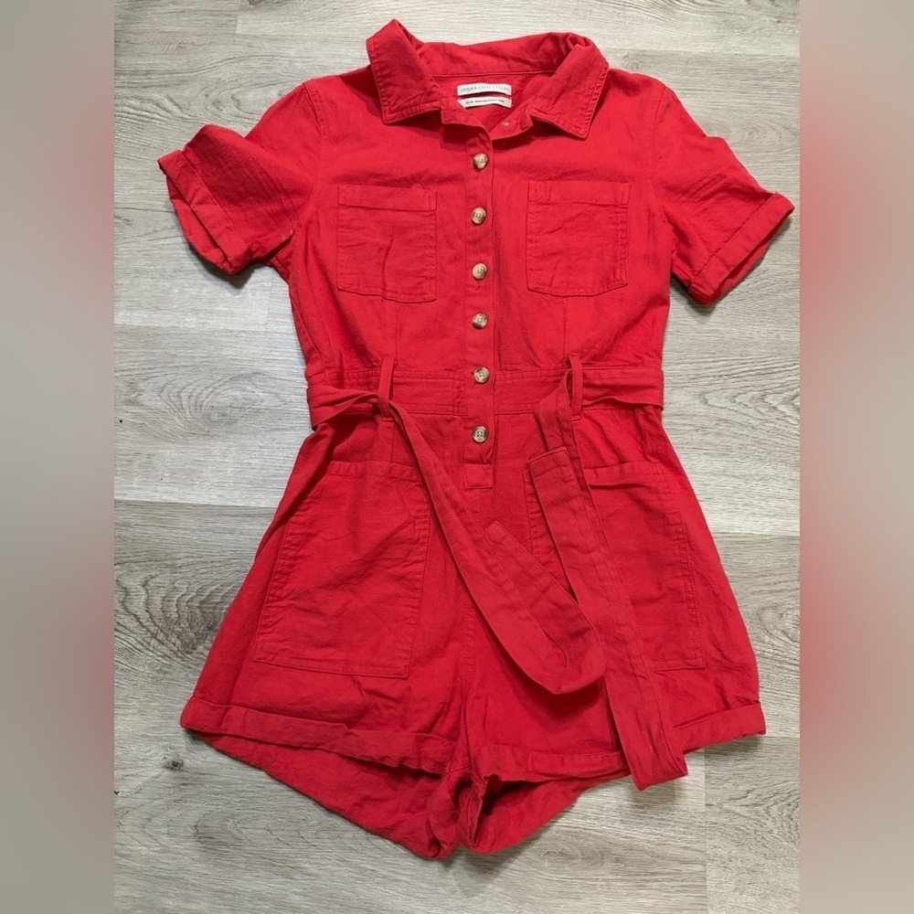 Urban Outfitters Scarlet Button-Up Romper - Picture 2 of 8